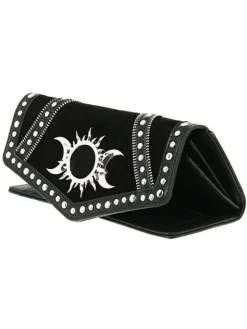 TRIPLE GODDESS podłużny portfel z księżycem i słońcem-Restyle Discount