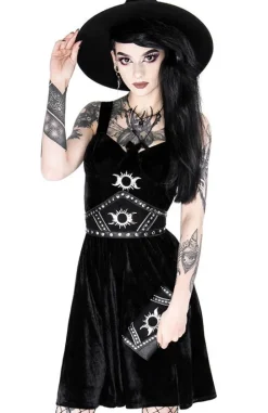 TRIPLE GODDESS podłużny portfel z księżycem i słońcem-Restyle Discount
