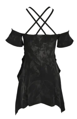 Tunika Strappy Acid Wash asymetryczna z harnessem-Restyle Sale