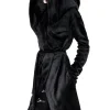 VELVET REAPER HOODIE, czarna gotycka aksamitna bluza z dużym kapturem-Restyle Hot