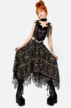 WILDERWOOD spódnica midi z wiskozy-Restyle Online
