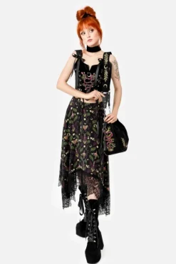 WILDERWOOD spódnica midi z wiskozy-Restyle Online
