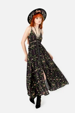 WILDERWOOD sukienka maxi z wiskozy-Restyle Best