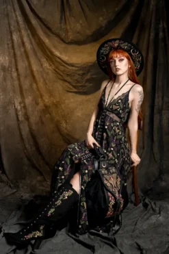 WILDERWOOD sukienka maxi z wiskozy-Restyle Best