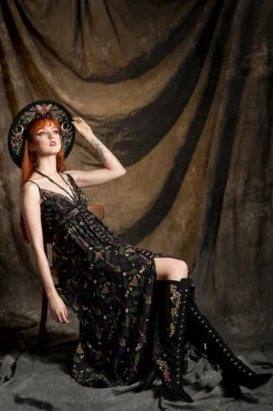 WILDERWOOD sukienka maxi z wiskozy-Restyle Best