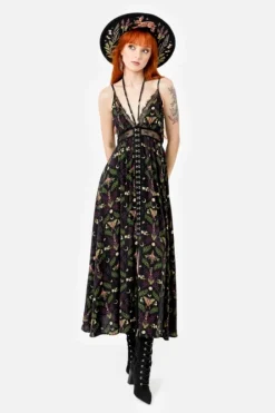 WILDERWOOD sukienka maxi z wiskozy-Restyle Best