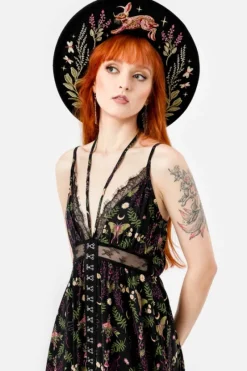 WILDERWOOD sukienka maxi z wiskozy-Restyle Best