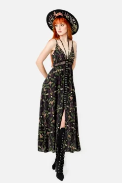 WILDERWOOD sukienka maxi z wiskozy-Restyle Best