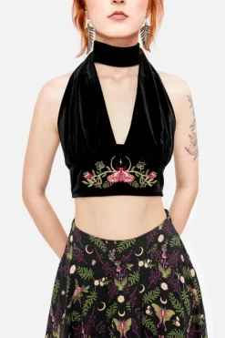 WOODLAND BLOOM WIĄZANY TOP-Restyle Outlet