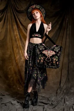 WOODLAND BLOOM WIĄZANY TOP-Restyle Outlet