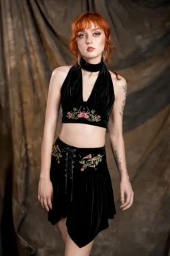 WOODLAND BLOOM WIĄZANY TOP-Restyle Outlet