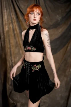 WOODLAND BLOOM WIĄZANY TOP-Restyle Outlet