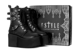 WYSOKIE PLATFORMY CEREMONY z klamrami-Restyle Best