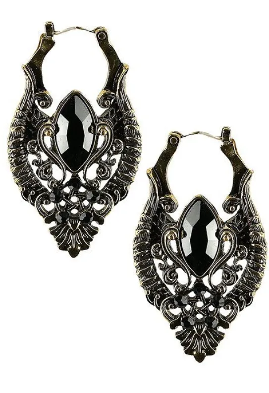 Złote kolczyki Snake Earrings-Restyle Online